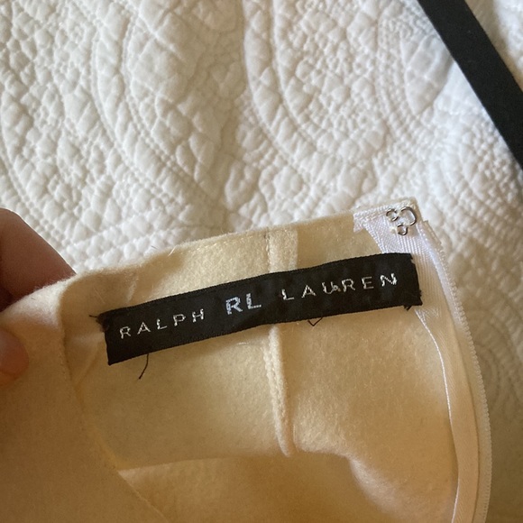 CUSTOM Ralph Lauren Wool Felt Dress Sz S - Picture 12 of 12
